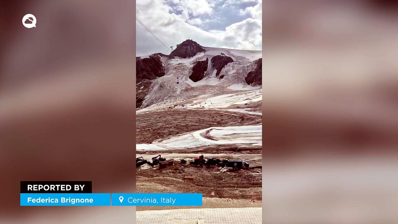 Shocking snow loss in Cervinia, Italy