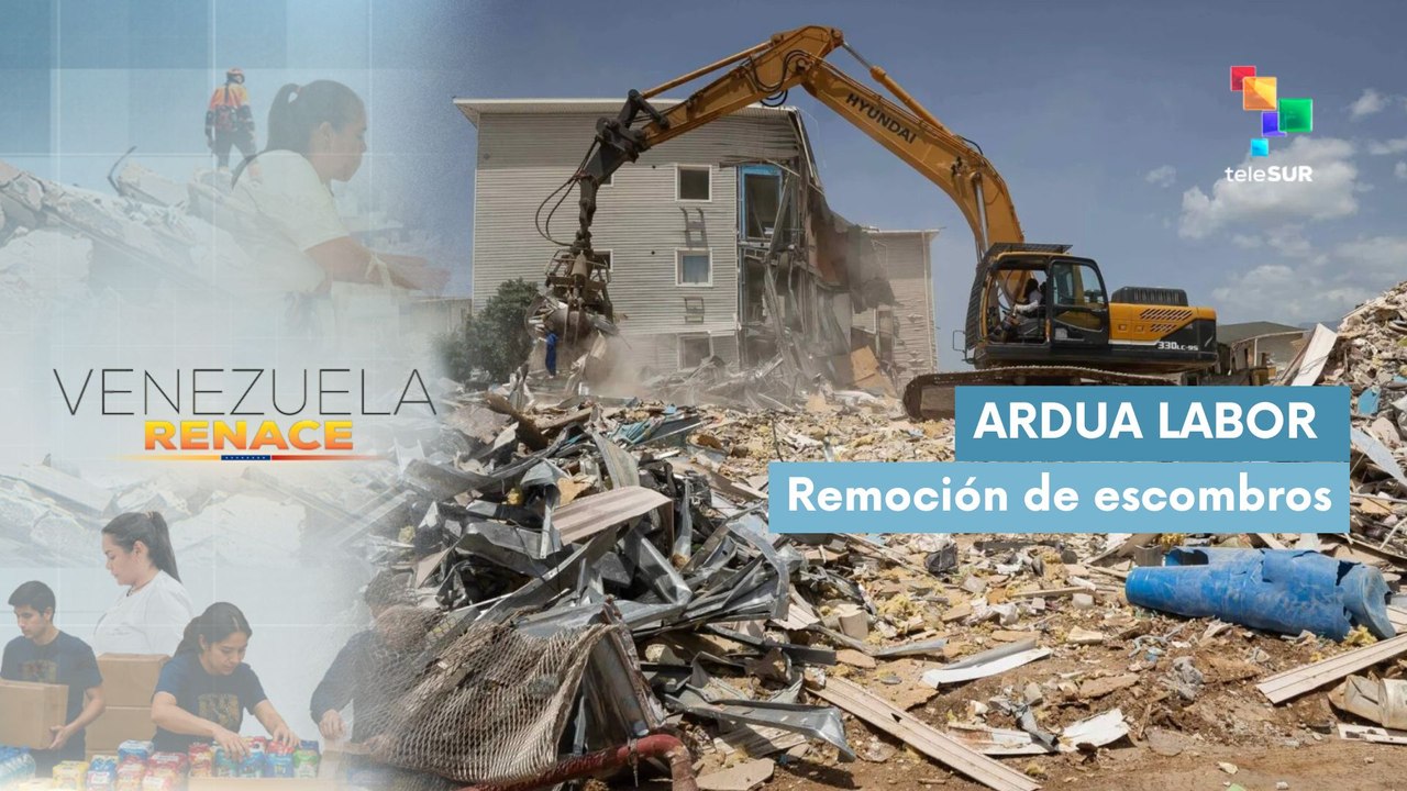 Avanza la remoción de escombros en Tanaguarenas