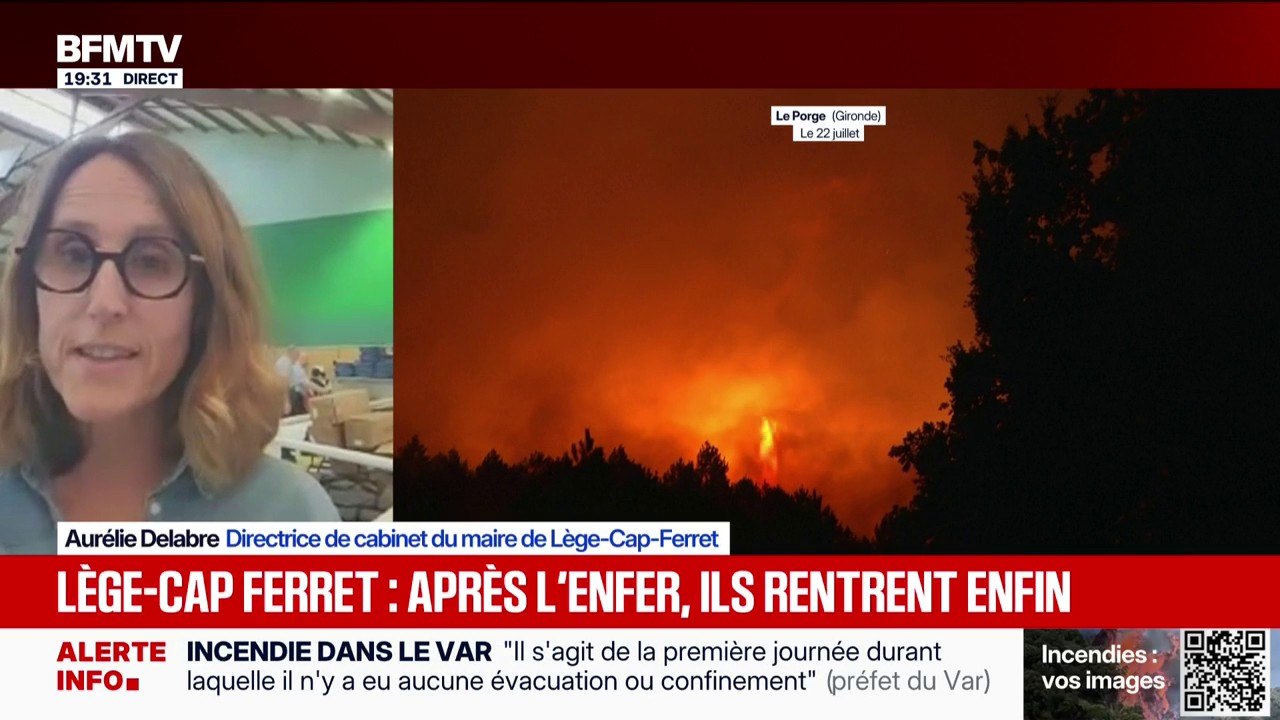 Retour des habitants après les incendies en Gironde: "Nous accompagnons en priorité les familles qui ont perdu leur maison", détaille Aurélie Delabre, directrice de cabinet du maire de Lège-Cap-Ferret