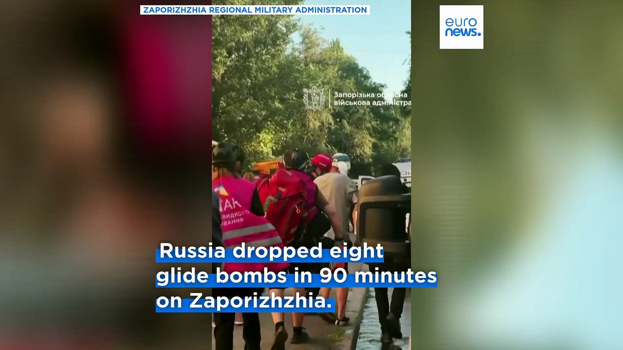Russia fires glide bombs at Zaporizhzhia, killing one and wounding dozens of others