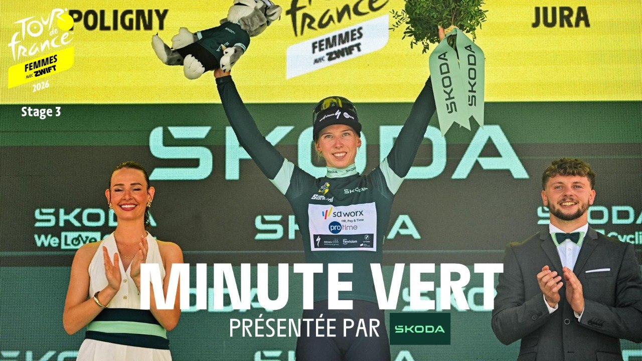 Tour de France Femmes avec Zwift 2026 - Stage 3 Škoda Green Jersey Minute