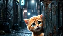 **The Scared Kitten's Life Changed Forever... 🥺❤️ | Pixar Style AI Animation #shorts**