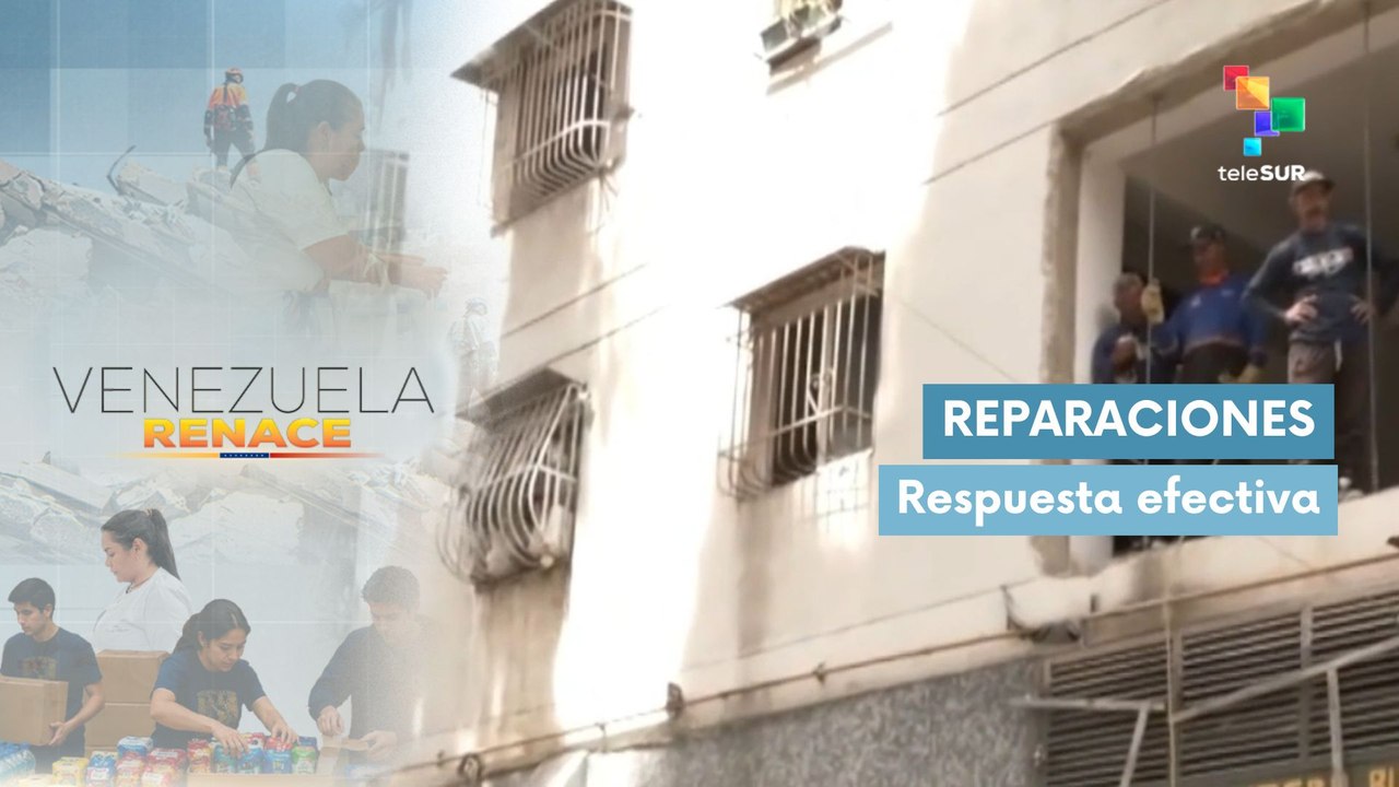 Plan de "Venezuela Renace" realiza reparaciones de edificios afectados