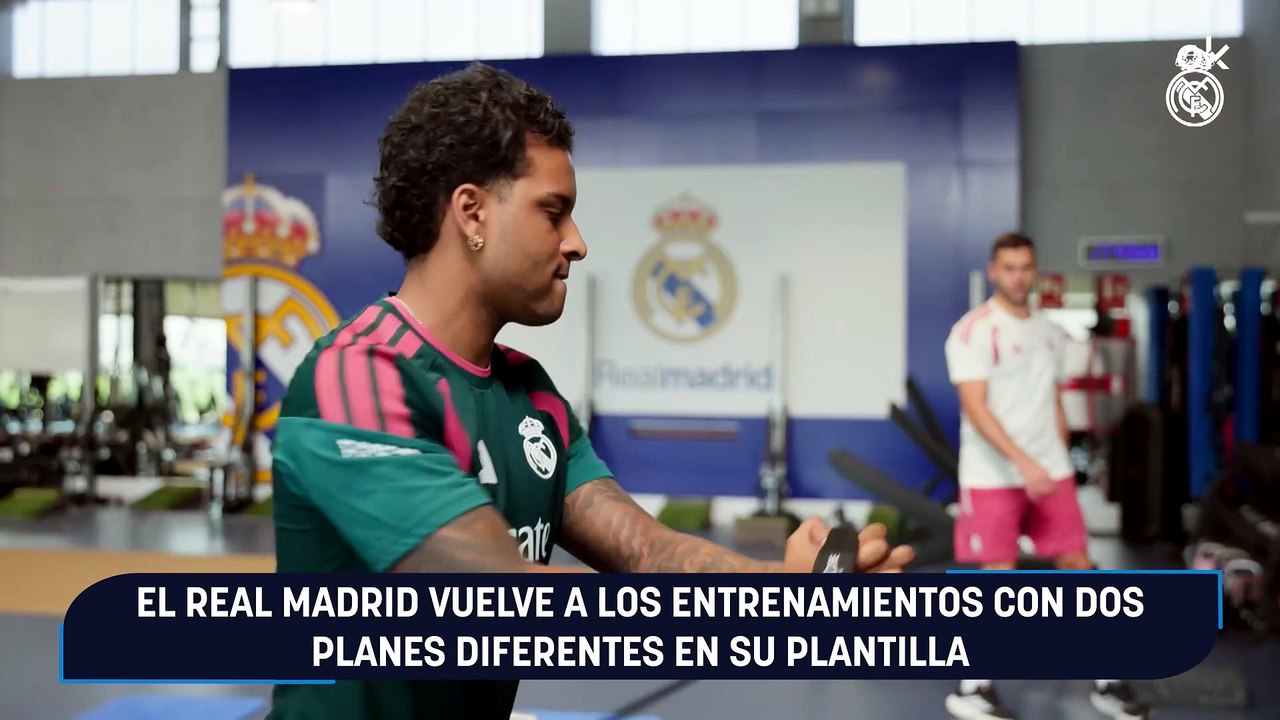 El Real Madrid vuelve a los entrenamientos con dos planes diferentes en su plantilla