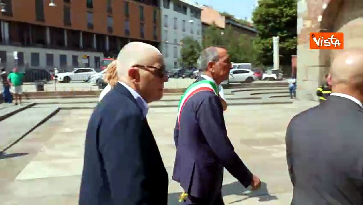 Funerali di Don Antonio Mazzi nella Basilica di Sant'Ambrogio a Milano, immagini