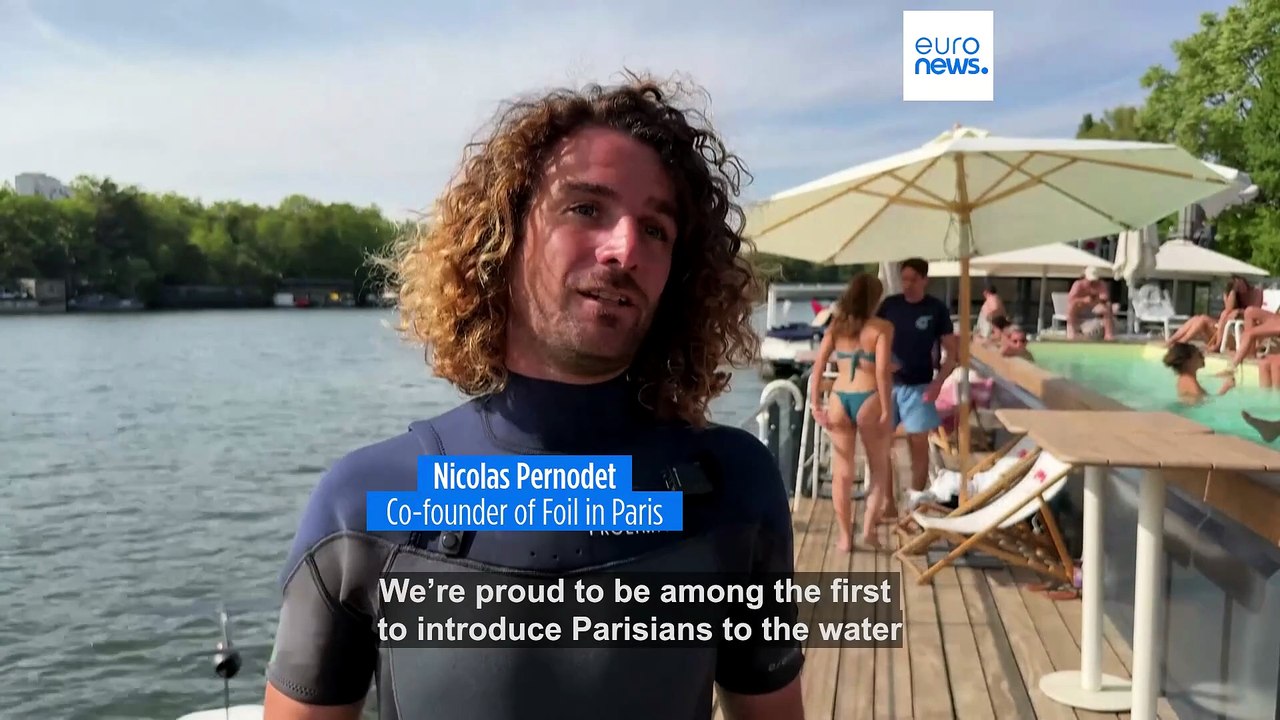 Parisians are now flying above the Seine on electric surfboards