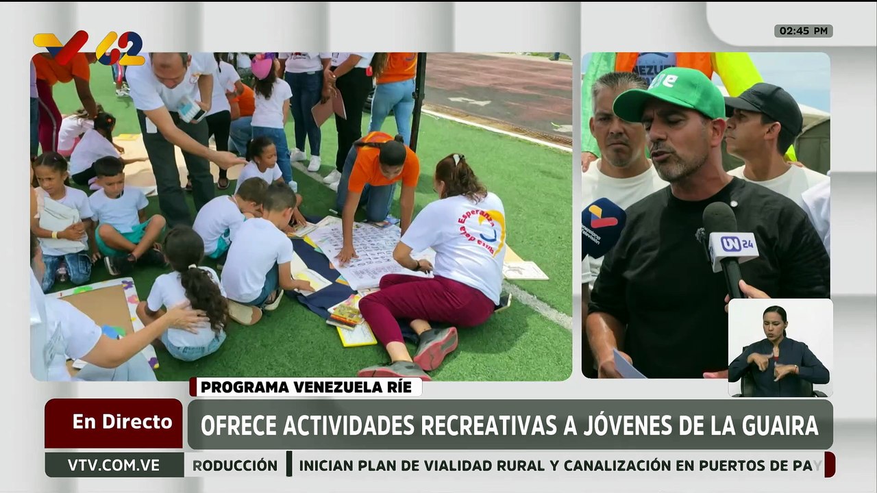 Plan Vacacional Comunitario "Venezuela Ríe 2026" atiende a las familias de La Guaira