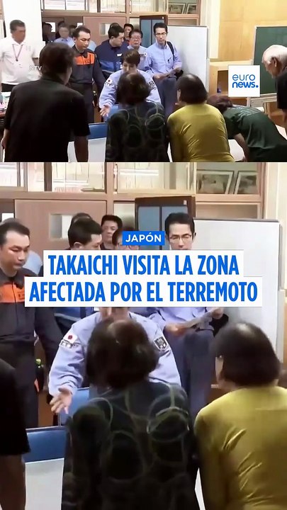 Terremoto en Japón: Takaichi visita el sur donde limpian los escombros en medio del calor extremo