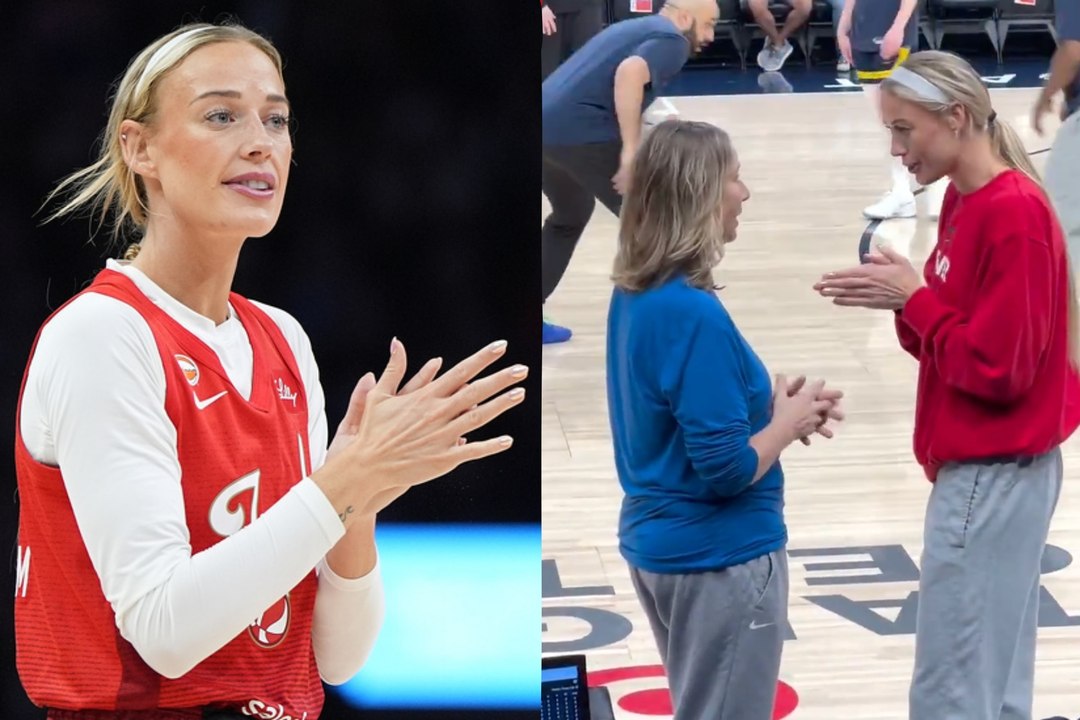 Sophie Cunningham and Cheryl Reeve caught talking after weeks of tension