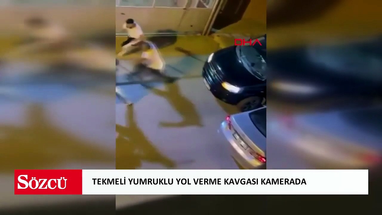 Çekmeköy'de sürücülerin kavgası kamerada!