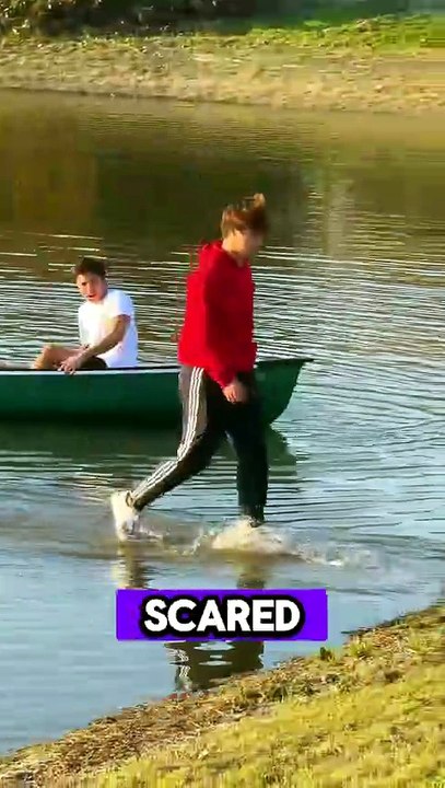 Walking in water prank