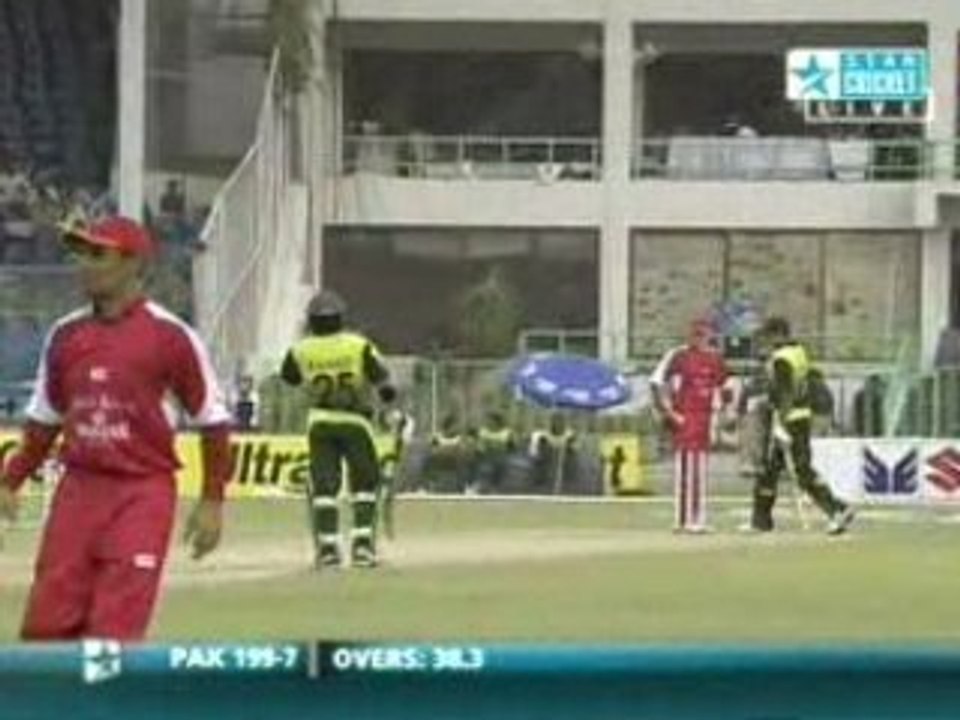 Hong Kong vs Pakistan | Bowler Afzaal Haider | Over 39