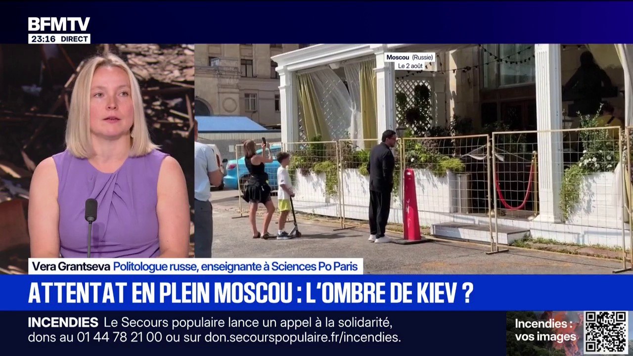 Explosion à Moscou: "Pour les gens qui soutiennent Vladimir Poutine, c'est un grand scandale", explique Vera Grantseva, politologue russe