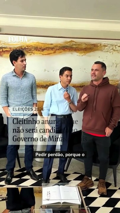 Cleitinho anuncia que não será candidato ao G...