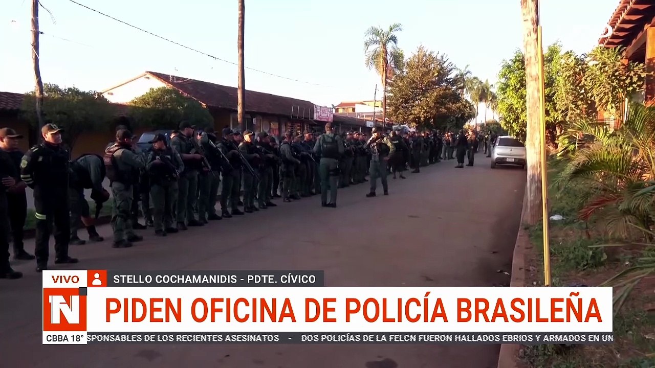 CÍVICOS PIDEN OFICINA DE POLICÍA BRASILEÑA EN FRONTERA