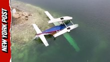 Insane Moment Moment Seaplane Crashes With Tourists in the Bahamas