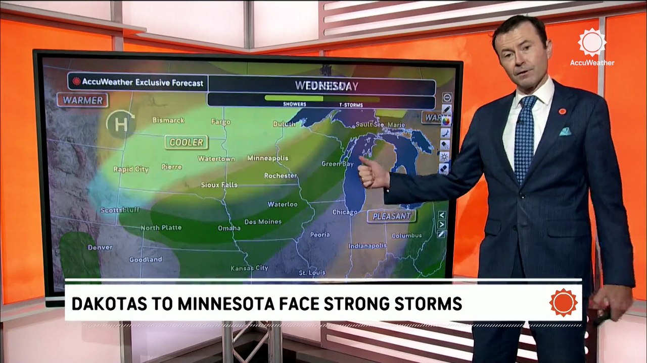 Upper Midwest facing another day of potential s...
