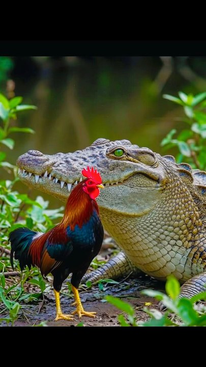 Rooster in trouble