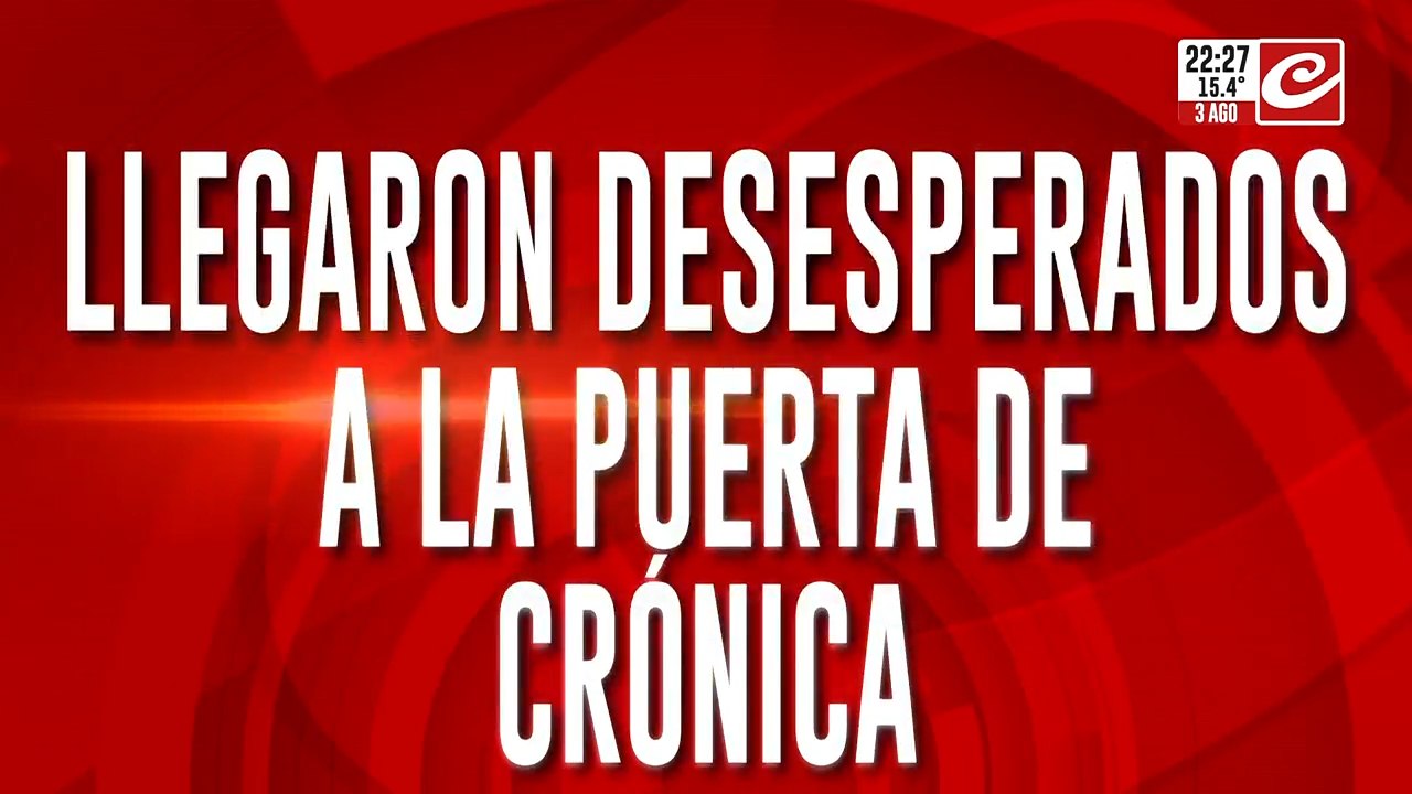 ¡Desesperados en la puerta del canal! Desalojados, en la calle y piden trabajo