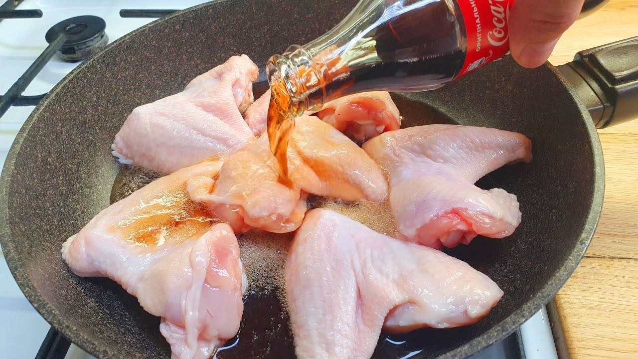 Schnelles Rezept für Hühnerflügel mit Cola, es ist mega lecker, einfaches Rezept für alle