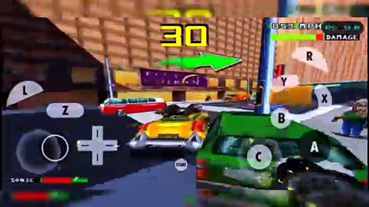 Smashing Drive GameCube Modo Arcade Rush Hour