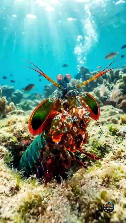 🦐💥🌊 This tiny predator punches with such incredible force that it creates underwater explosions.