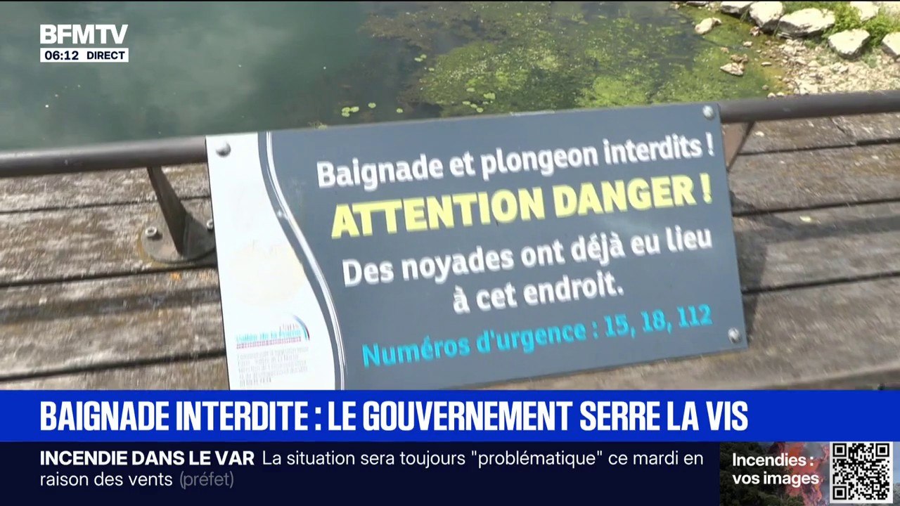 Baignade interdite: un décret pour renforcer les sanctions dans toute la France