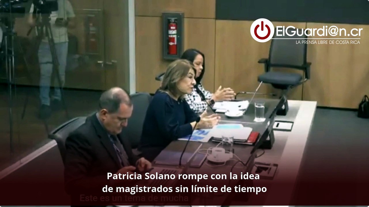 Patricia Solano rompe con la idea  de magistrados sin límite de tiempo
