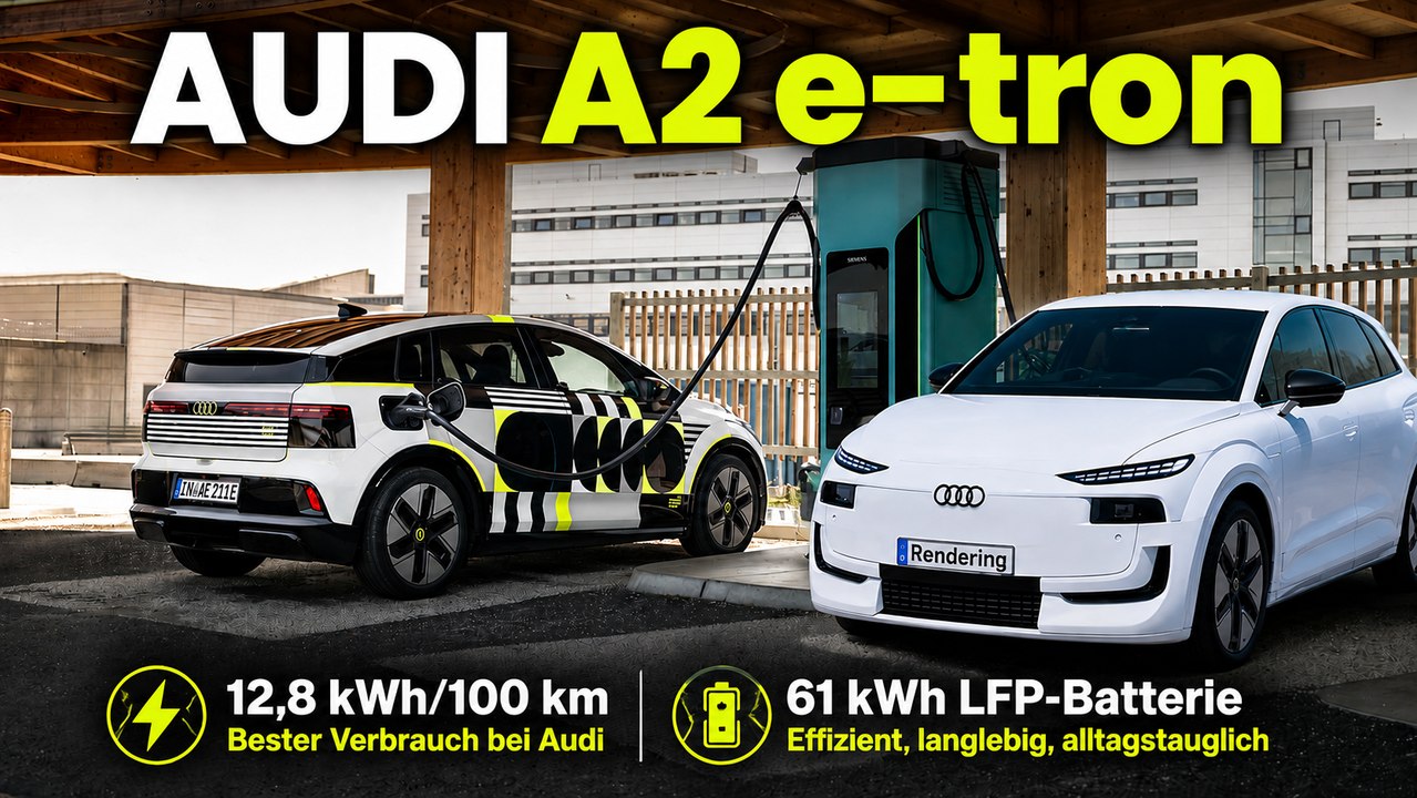 Audi A2 e-tron mit nur 12,8 kWh – So sparsam wird er!