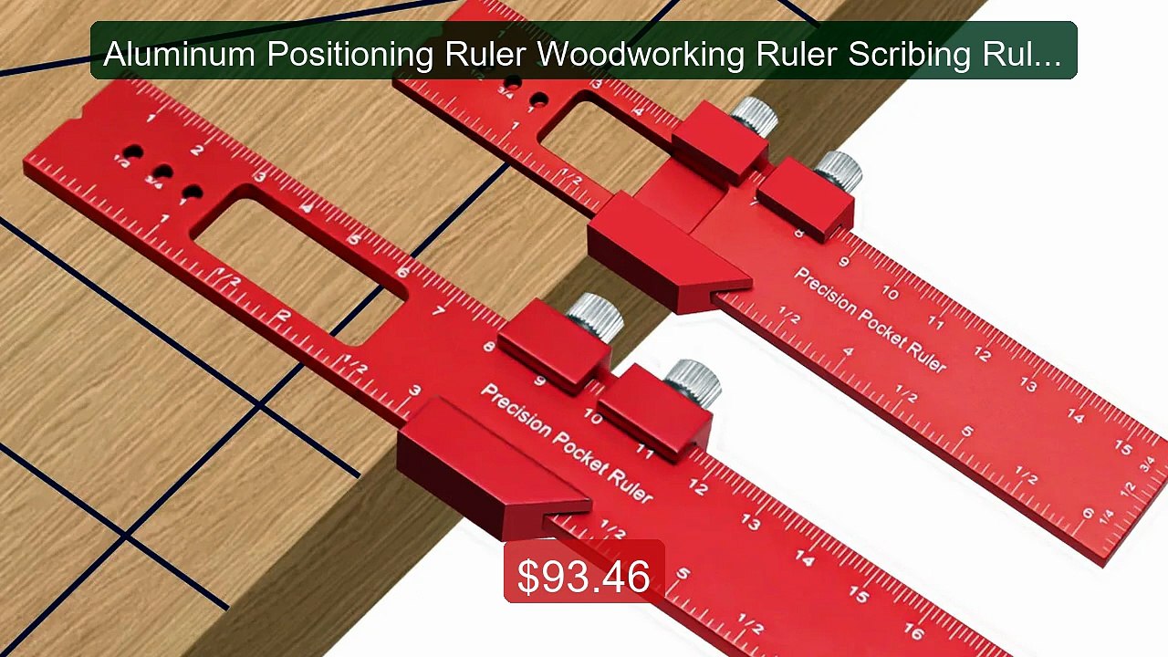 Aluminum Positioning Ruler Woodworking Ruler Scribing Ruler Angle R... -- Top Rated 2026 | Buy Now!
