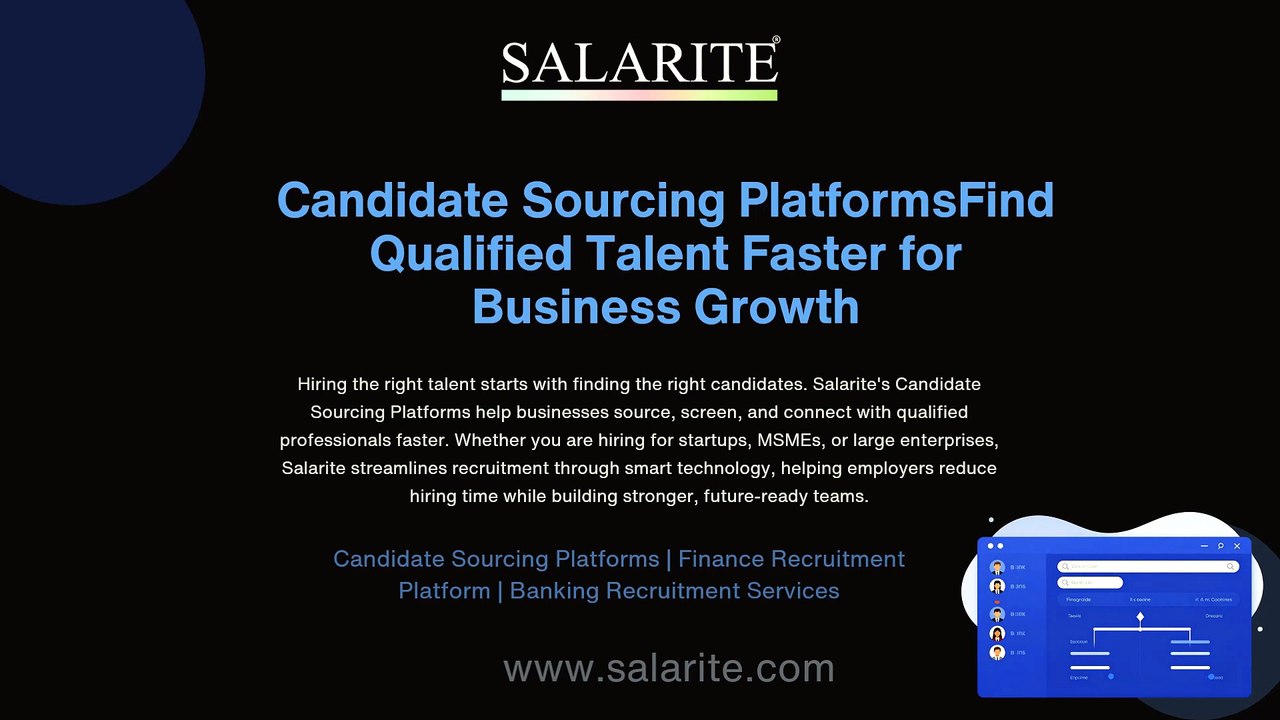 Candidate Sourcing PlatformsFind Qualified Talent Faster for Business Growth