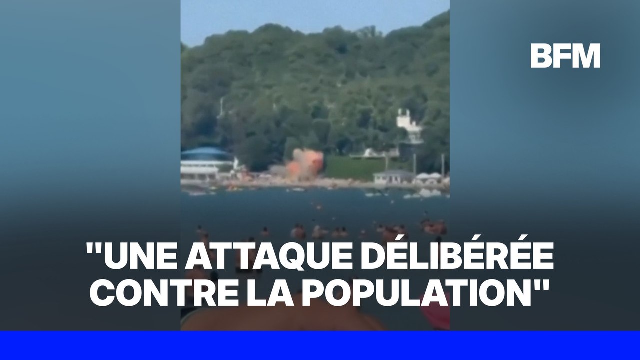 Une frappe de drone ukrainien fait six morts sur une plage russe, selon Moscou