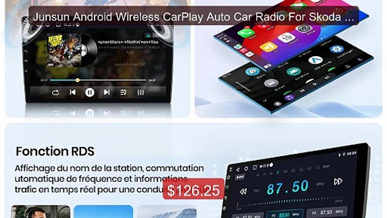 Junsun Android Wireless CarPlay Auto Car Radio For Skoda Octavia 3 ... -- Top Rated 2026 | Buy Now!