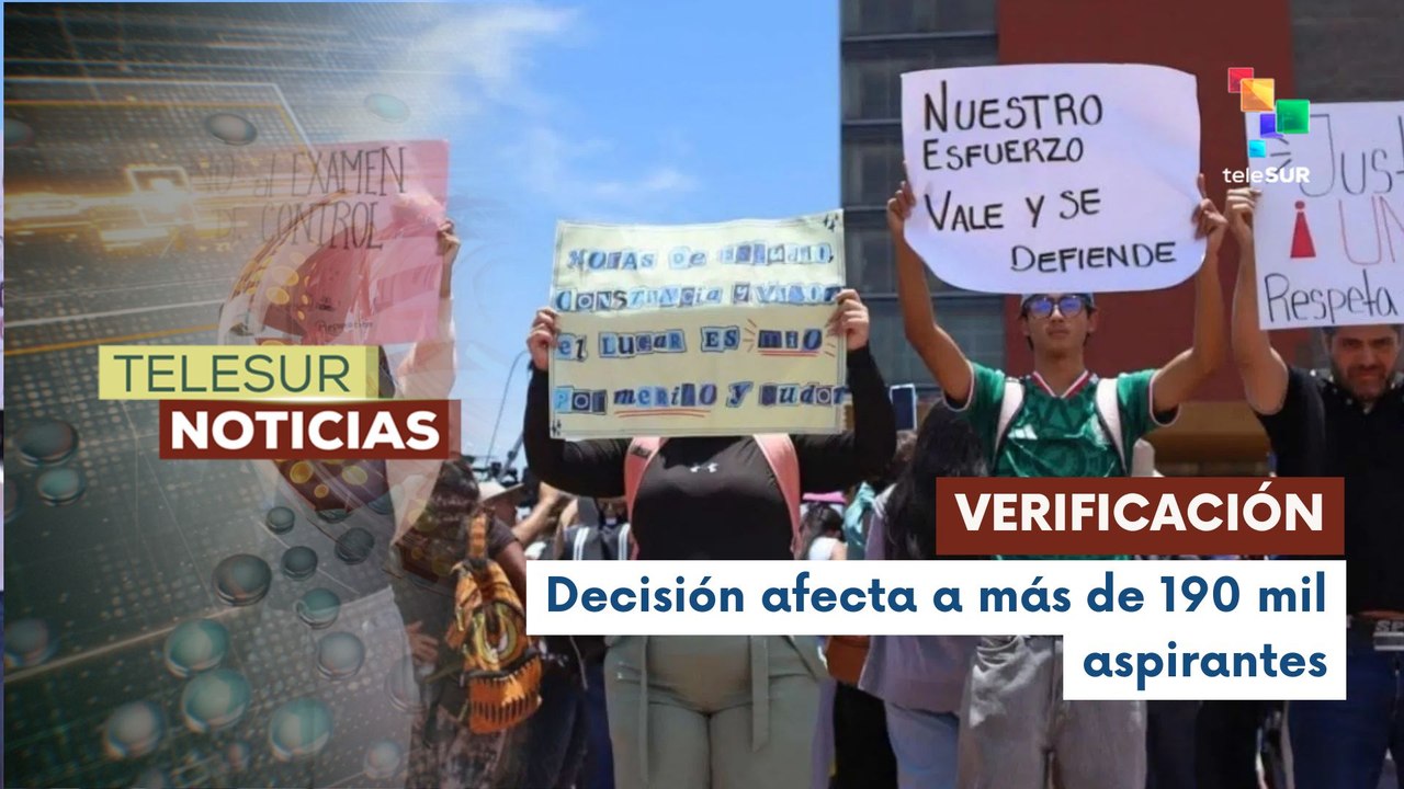 Estudiantes rechazan la decisión de la Universidad Nacional Autónoma de México