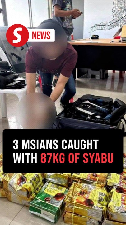 Three Malaysians nabbed in Hat Yai attempting to smuggle 87kg of syabu