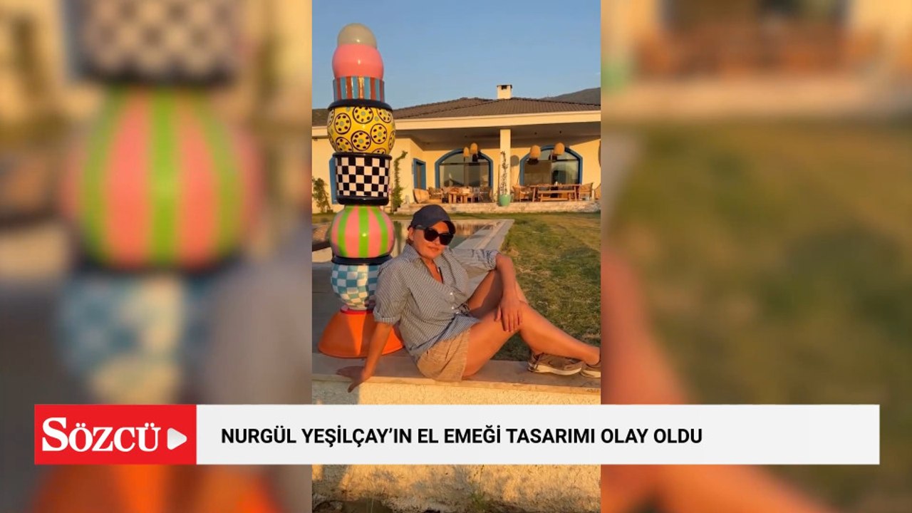 Nurgül Yeşilçay'ın el emeği tasarımı olay oldu: Saksıları bahçe lambaderine dönüştürdü