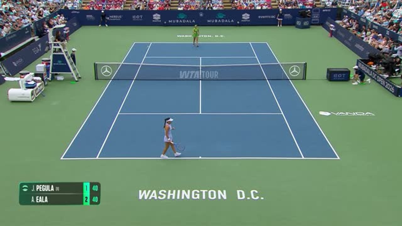 Washington - Eala renverse Pegula et remporte son premier titre WTA