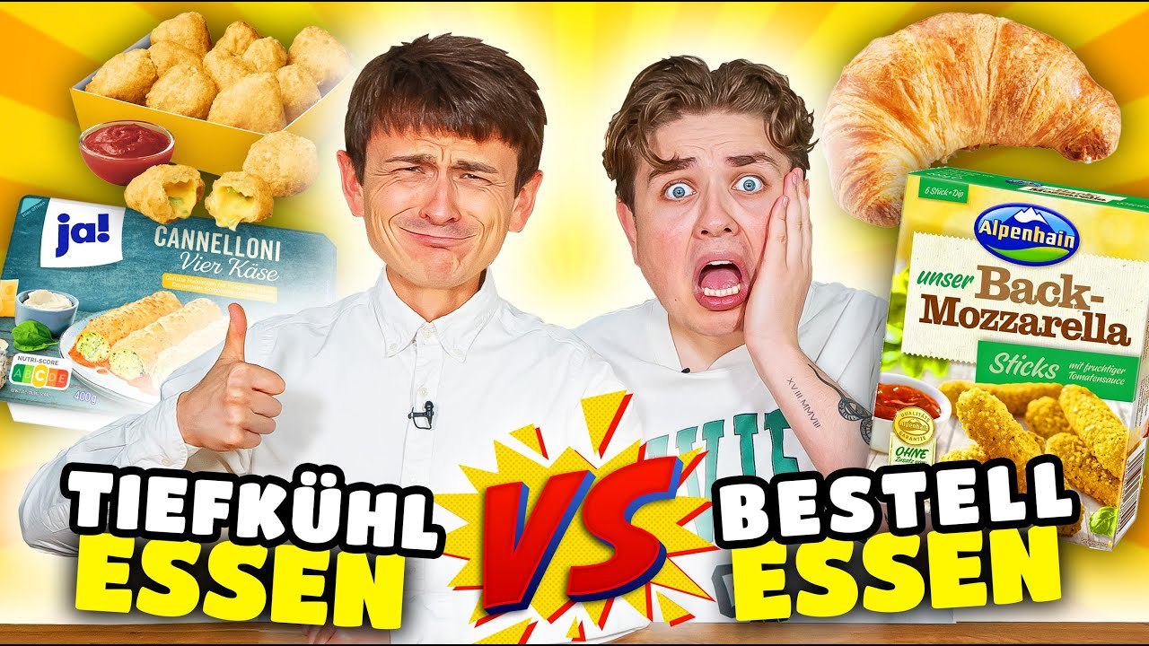 Tiefkühl-ESSEN vs. Bestell-ESSEN 🍕🥐 mit Smiley