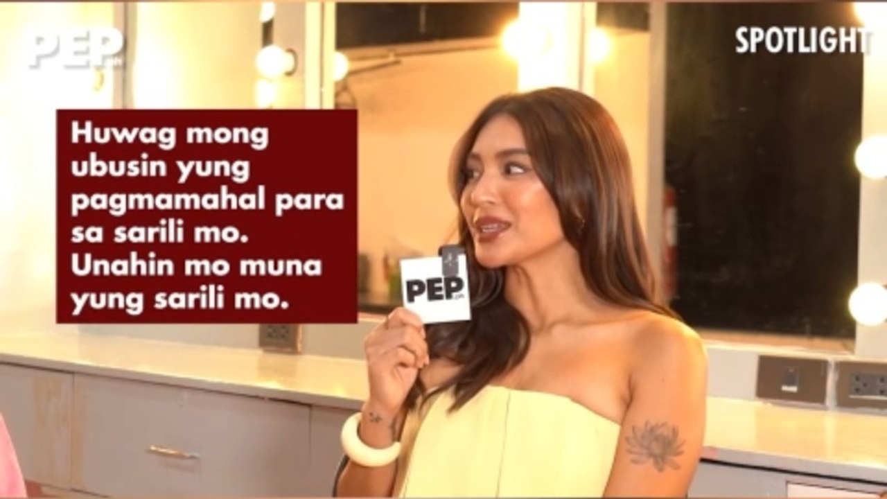 Nadine Lustre: "Love yourself first." | #PEPSpotlight #shorts