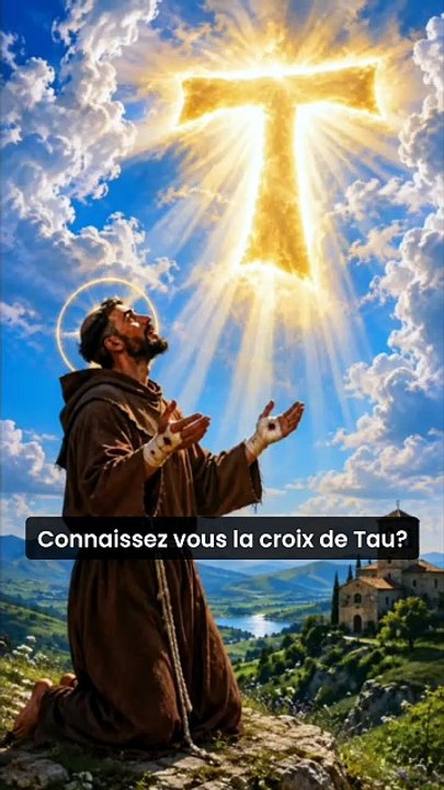 la croix de Tau et saint françois d'assise #cr...