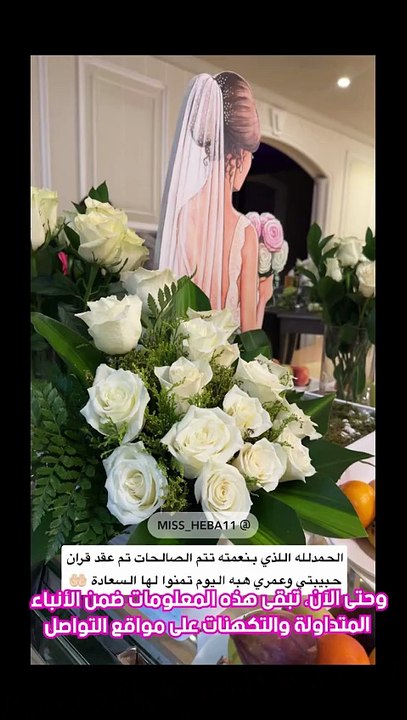 هوية عريس هبة حسين الجديد تثير الجدل