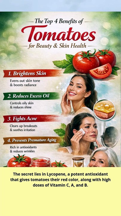 The Top Benefits of Tomatoes for Beauty and skin health