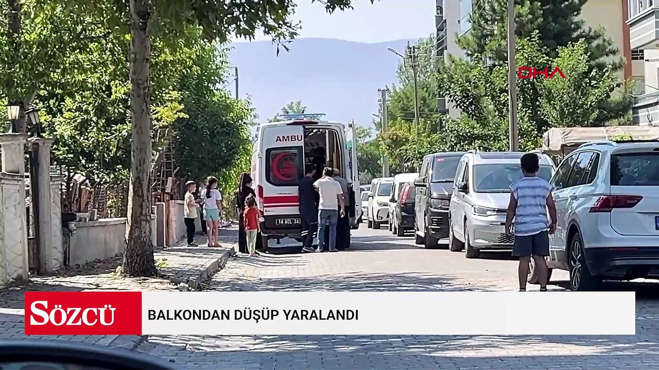 Balkondan düşüp yaralandı