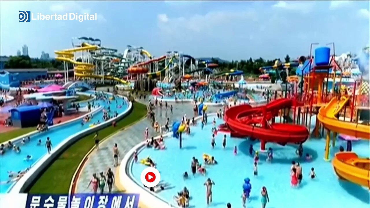 La propaganda del régimen norcoreano alardea de parques acuáticos