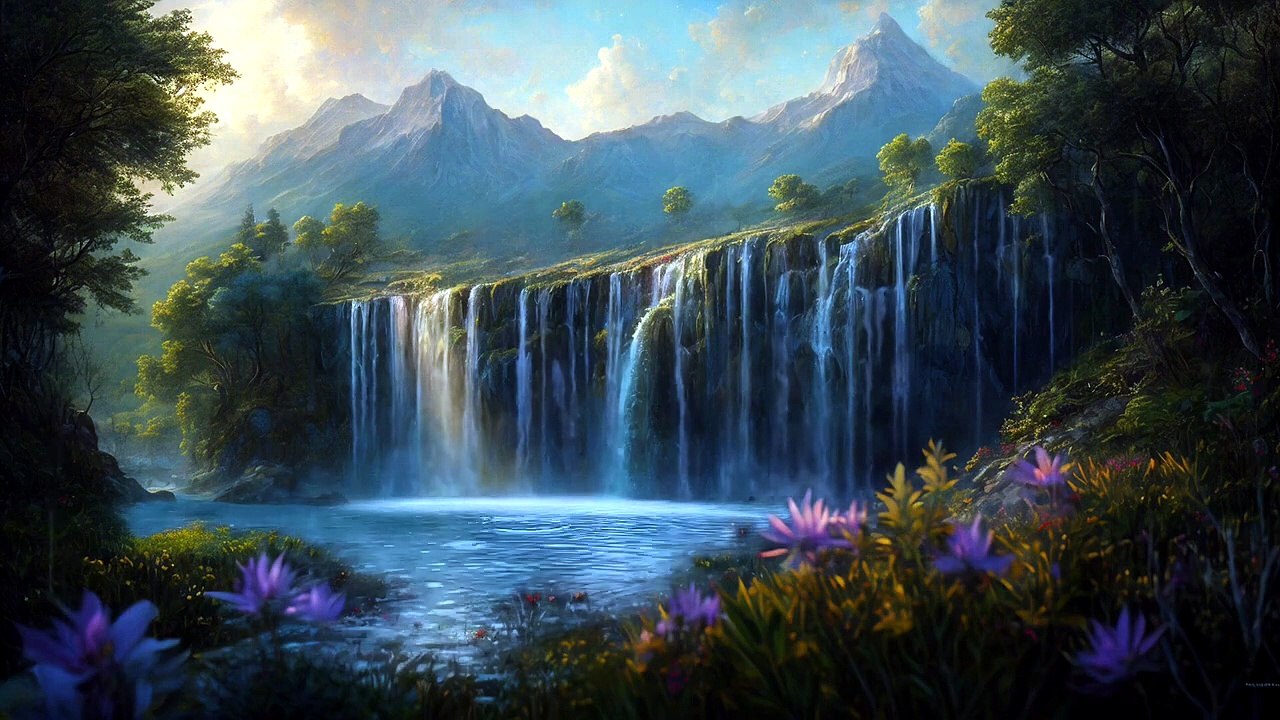 Musique Relaxante Chute d’Eau 🌊💧 Sommeil Prof...