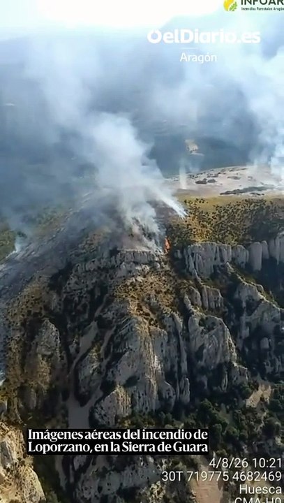 Las tormentas provocan dos nuevos incendios en la Hoya de Huesca y reactivan el riesgo de fuego en Aragón