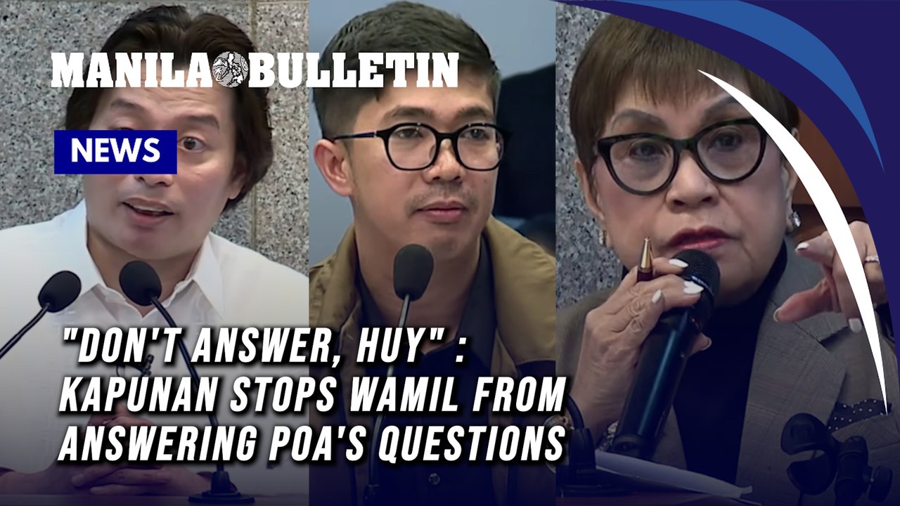 "Don't answer, huy": Kapunan stops Amil from an...
