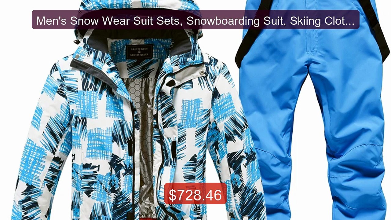 Men's Snow Wear Suit Sets, Snowboarding Suit, S...