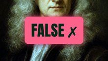 True or False? An apple hit Isaac Newton on the head 🤔
