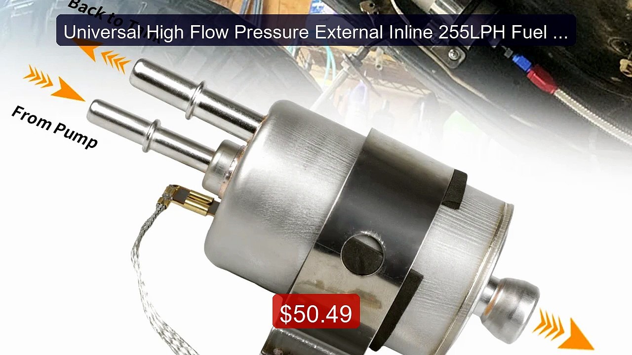 Universal High Flow Pressure External Inline 255LPH Fuel Pu... -- Top Pick 2026 | Unbeatable Price!